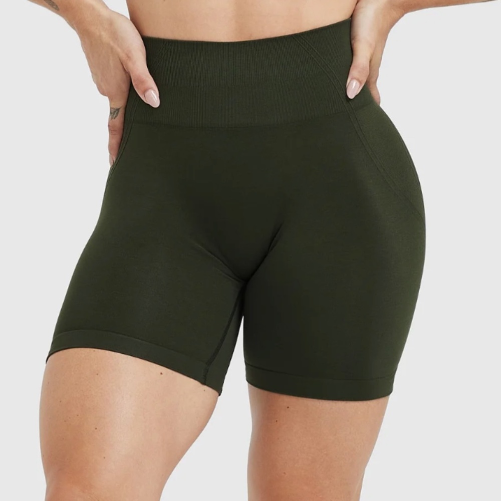 Oner Active High Waisted Khaki Effortless Seamless Shorts